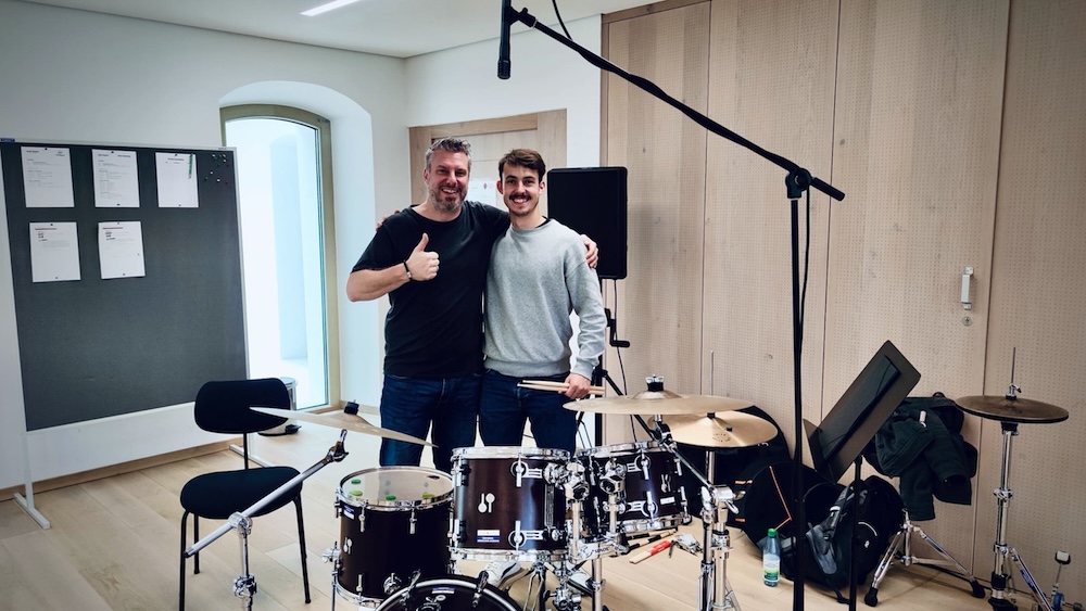 Jochen Weigand mit Schüler