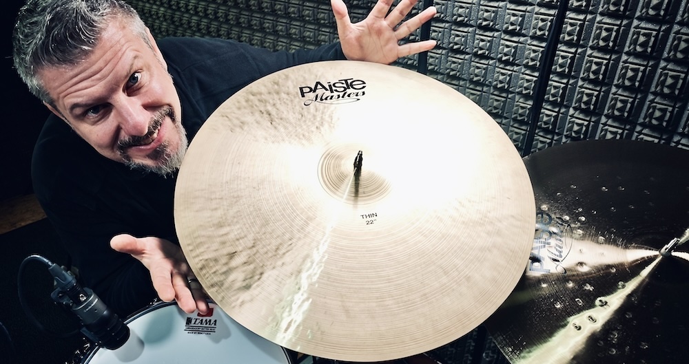 Jochen Weigand von schlagzeugvideocoach zeigt sein neues Paiste Masters Thin 22"
