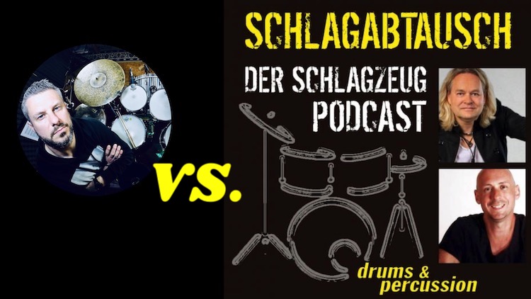 Schlagzeugvideocoach vs. Schlagabtausch Podcast von drums&percussion mit Dirk Brand und Timo Ickenroth