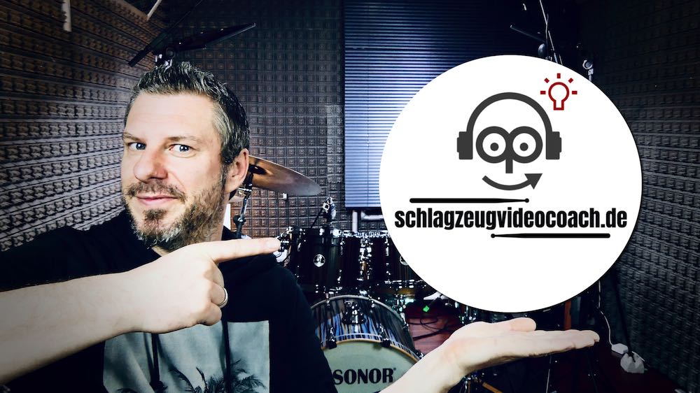 Jochen Weigand mit seinem Logo zum Schlagzeug lernen online und offline